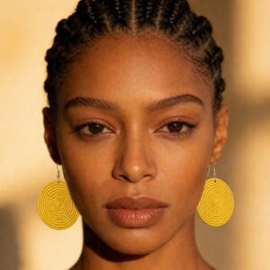 Boucles d’oreilles en tissu